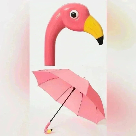 Flamingo Umbrella Foldable Cute Design Umbrella - Picture 4 of 13